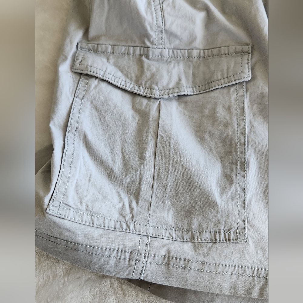 🩳 George Men’s Gray Pull-On Cargo Shorts – Size Large (36–38), NWT, 8” Inseam - Picture 7 of 15